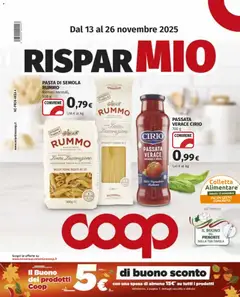 Anteprima dell'opuscolo Volantino Domodossola dal negozio COOP valido da 13/11/2025