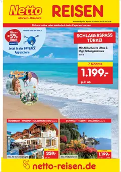 Vorschau von dem Prospekt des Geschäftes Netto Reisen, gültig ab dem 26.03.2026
