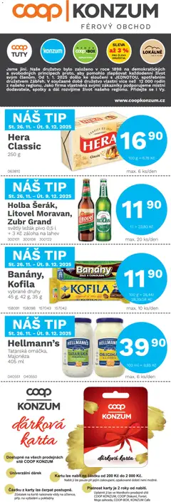 Náhled nabídky: Konzum Leták platný od 26.11.2025