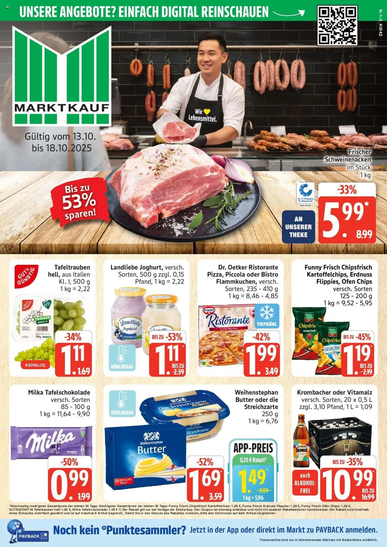 MARKTKAUF Prospekt ab Montag 13.10.2025 > Marktkauf: Wochenangebote