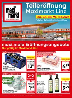 Vorschau der Angebote: Maximarkt Maximarkt Teileröffnung Linz gültig ab 05.03.2026