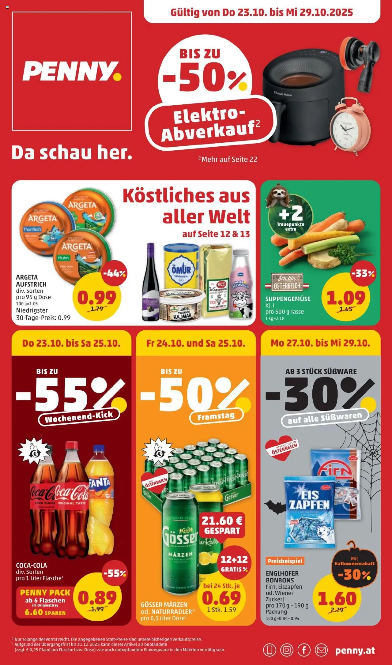  PENNY Flugblatt 23.10.2025 - Angebote "Prospekt aktuell" - Seite 1