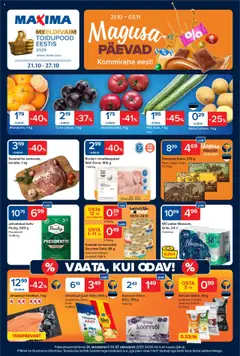 Maxima kliendilehe eelvaade alates 2025.10.21