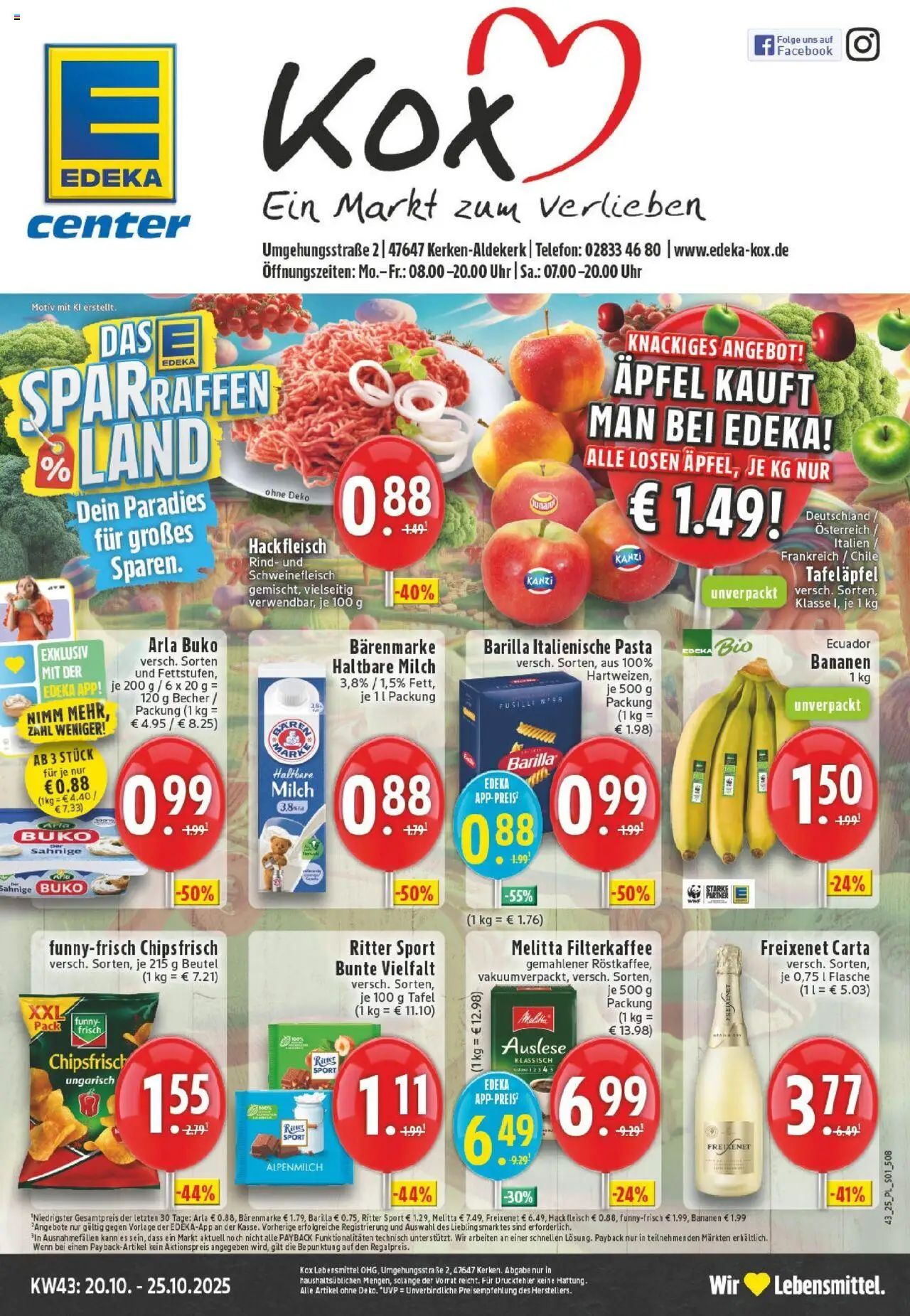 EDEKA Prospekt ab 19.10.2025 - Prospekt Kerken-Aldekerk Online