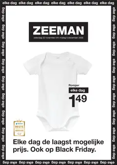 Voorbeeld van Black Friday van winkel Zeeman geldig vanaf 22-11-2025