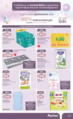 Auchan - Akciós újság Auchan megtekintése, amely érvényes 2025.12.11.-től | Oldal: 53