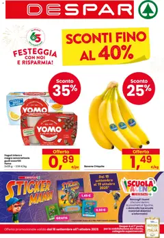 Anteprima dell'opuscolo Volantino Udine dal negozio Despar valido da 18/09/2025