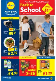 Preview of Lidl Back to school valid from 31/07/2025