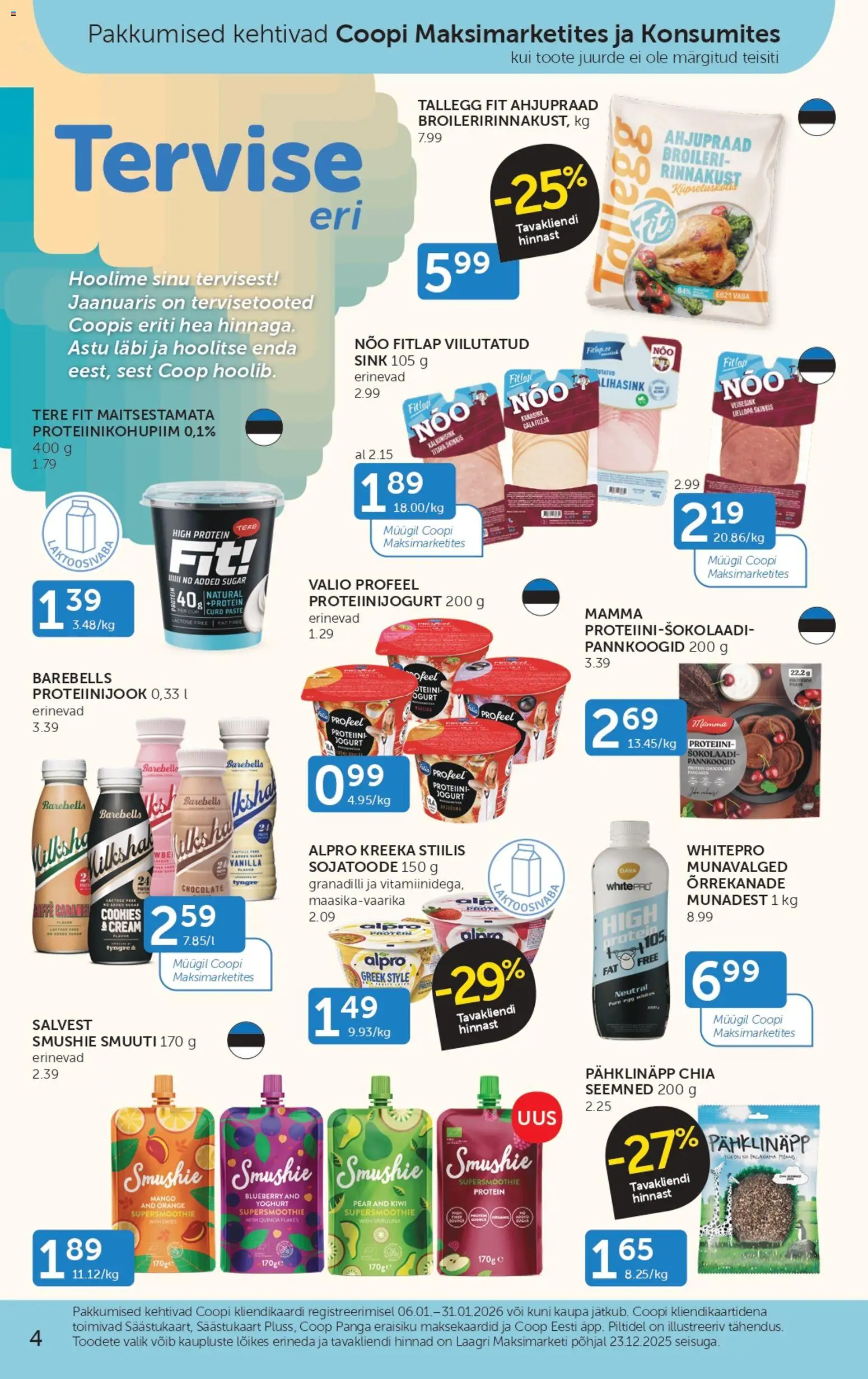 Coop kliendilehe eelvaade alates 2026.01.06