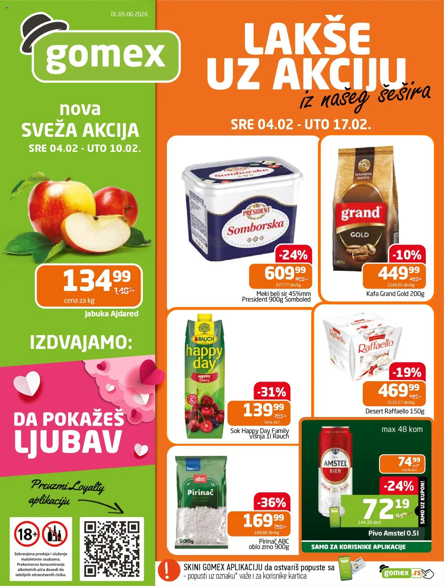 Pregled Gomex kataloga - važi od 04.02.2026