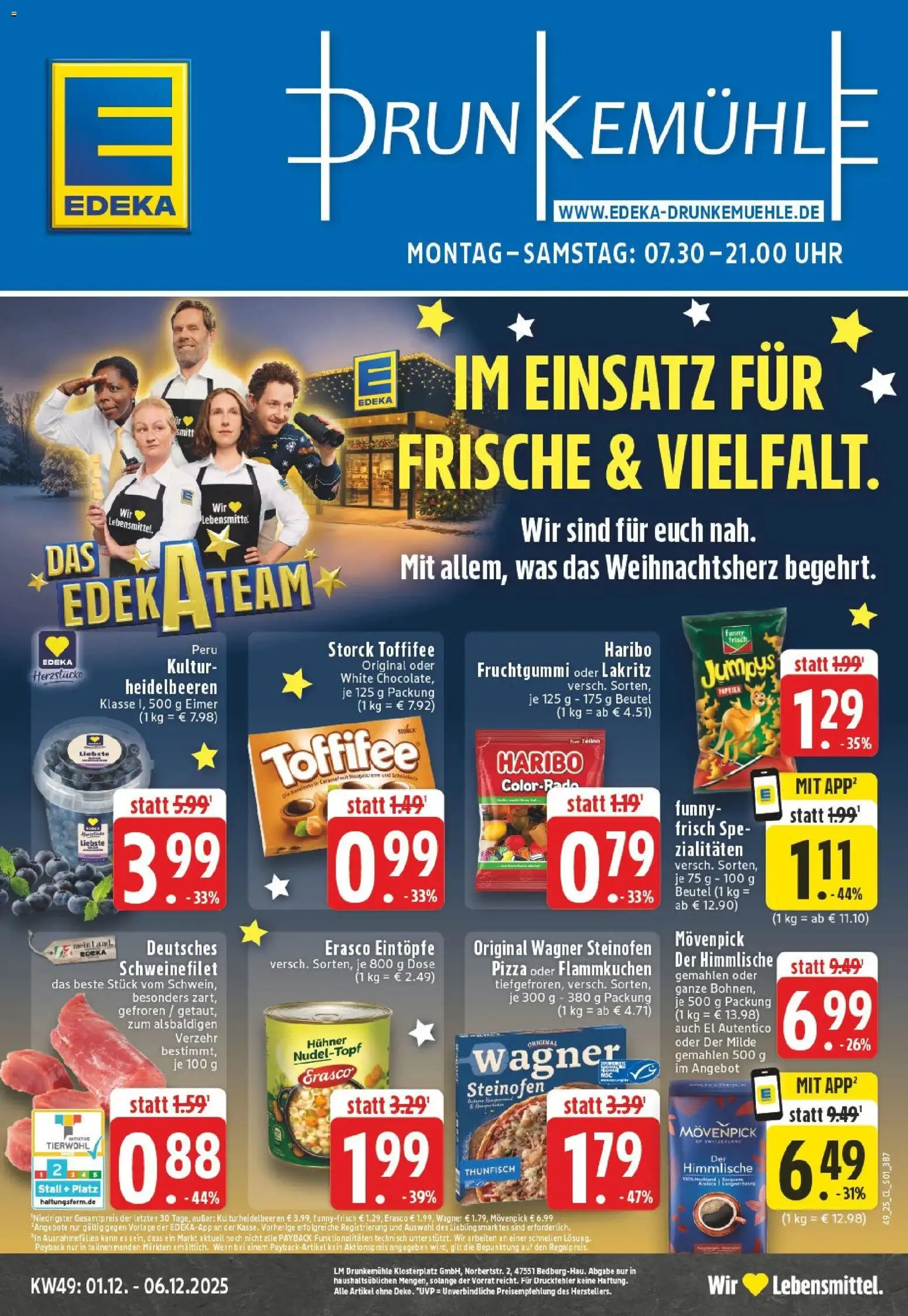 Vorschau von dem Prospekt des Geschäftes Edeka, gültig ab dem 01.12.2025