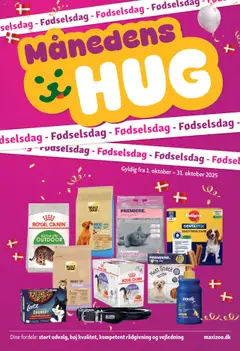 Eksempel på tilbudsavis Månedsavis Oktober fra butik Maxi Zoo gyldig fra 01/10/2025