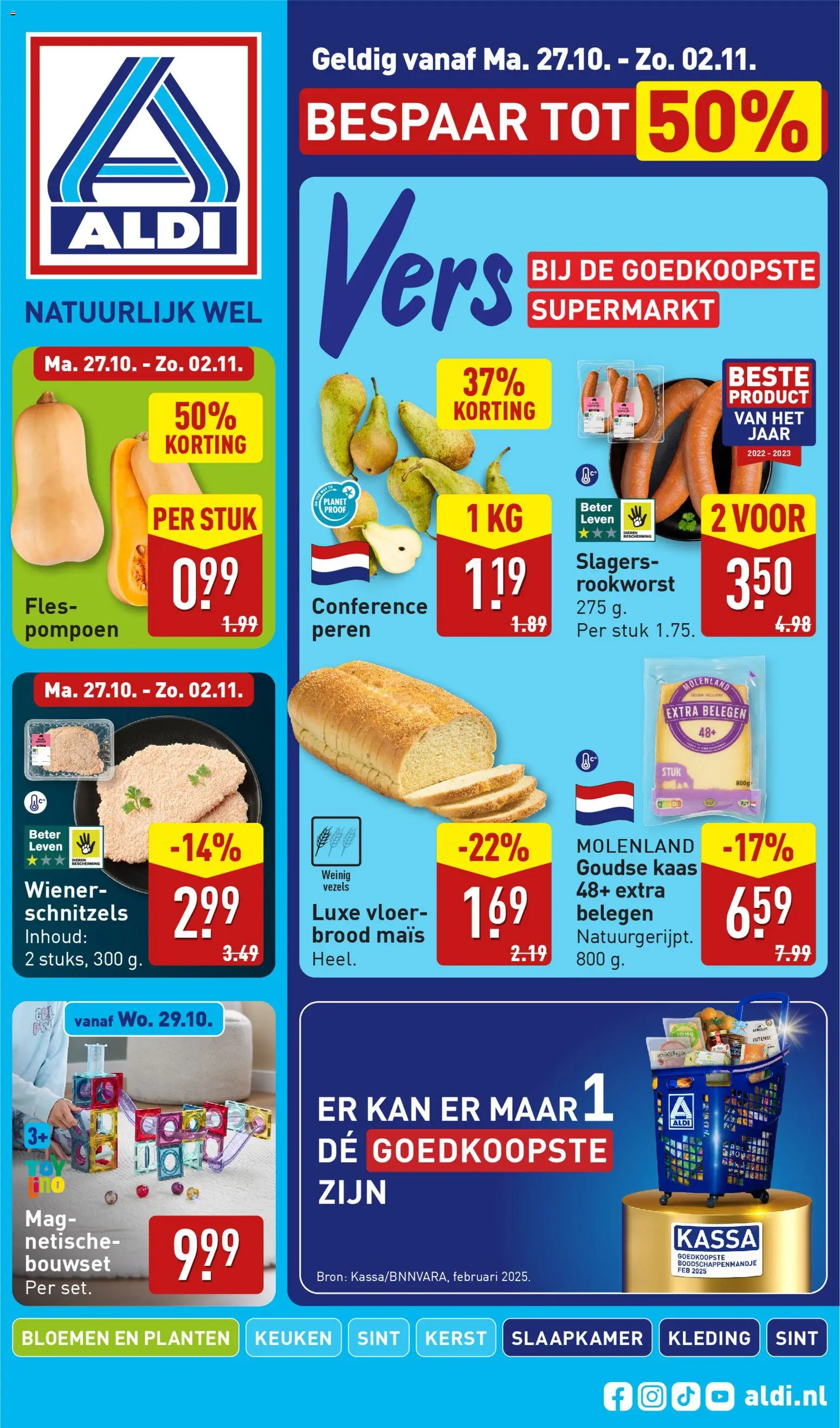 Aldi shop Folder week 44 geldig vanaf 27-10-2025 - Paginanummer 1