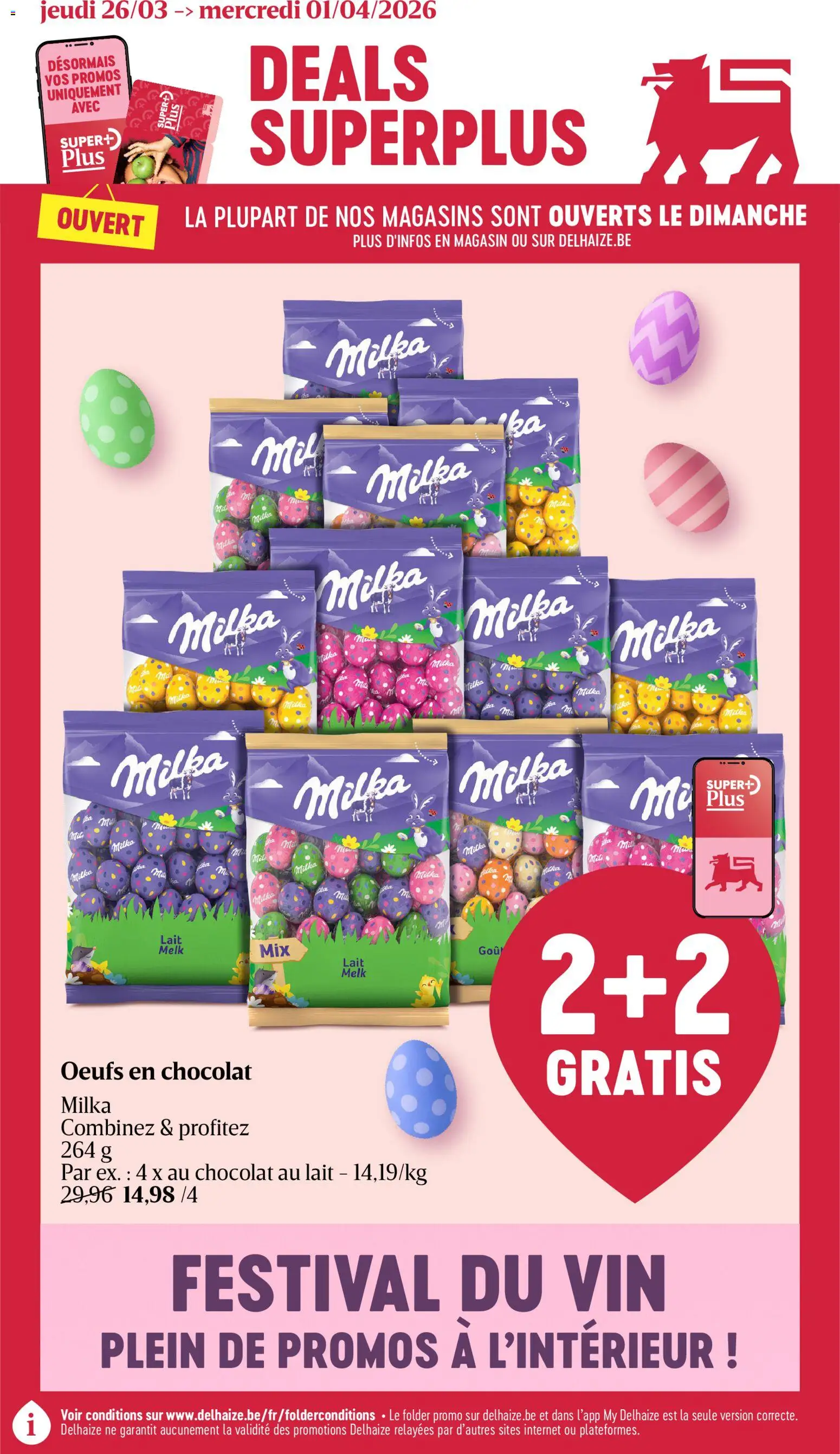 Voorbeeld van Delhaize Folder de la semaine 13 van winkel Delhaize geldig vanaf 26/03/2026