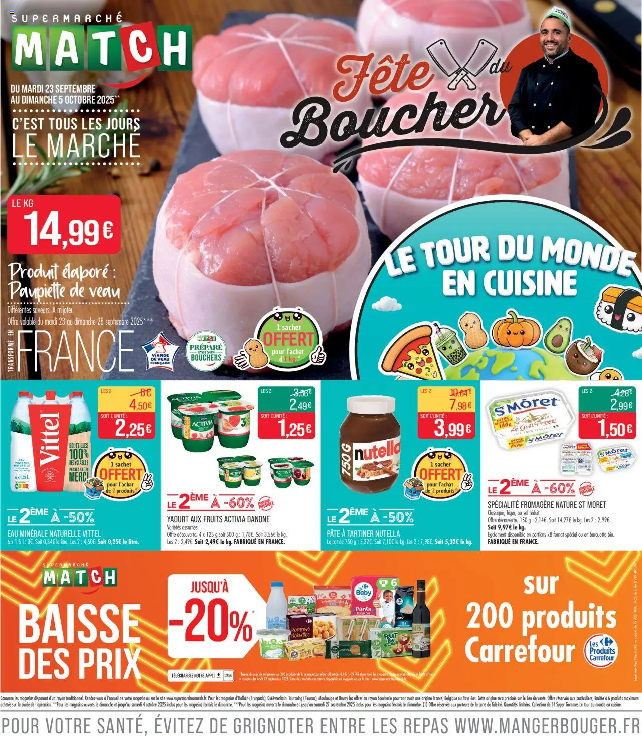 Fête du Boucher | Meaux de la boutique Match Supermarché valable du 23/09/2025 - Page numéro 1