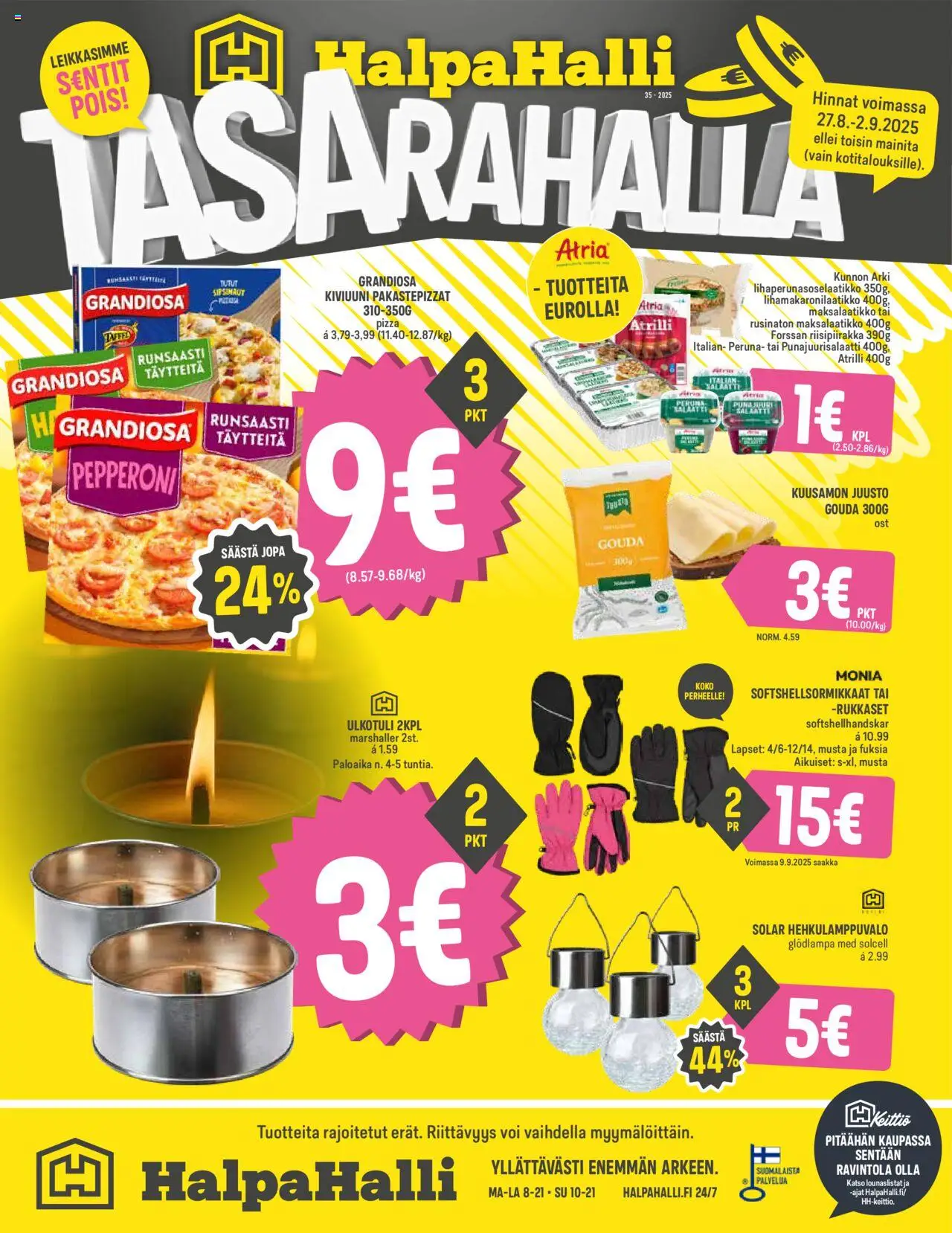 Halpa Halli-kaupan Tarjoukset voimassa 27/08/2025 - Sivulla 1