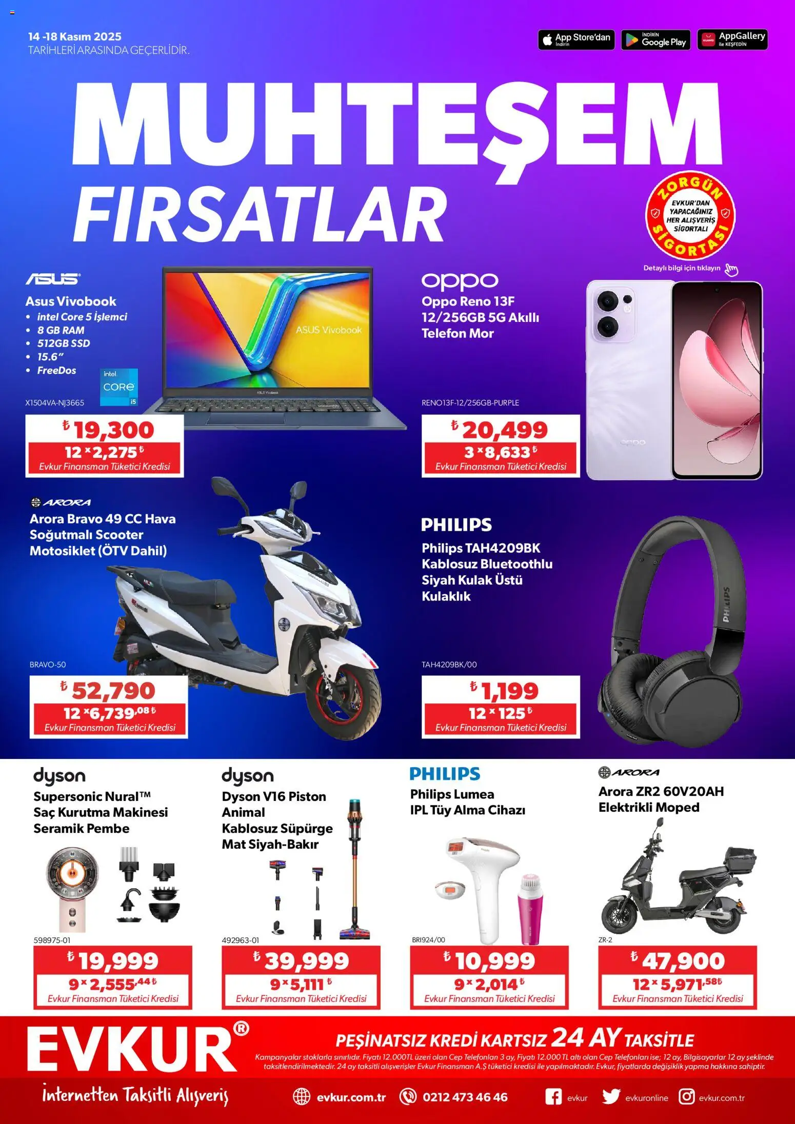 Evkur Muhteşem Fırsatlar 14.11.2025 - Broşürünün önizlemesi