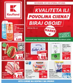 Pregled letka Karlovac trgovine Kaufland vrijedi od 23.07.2025