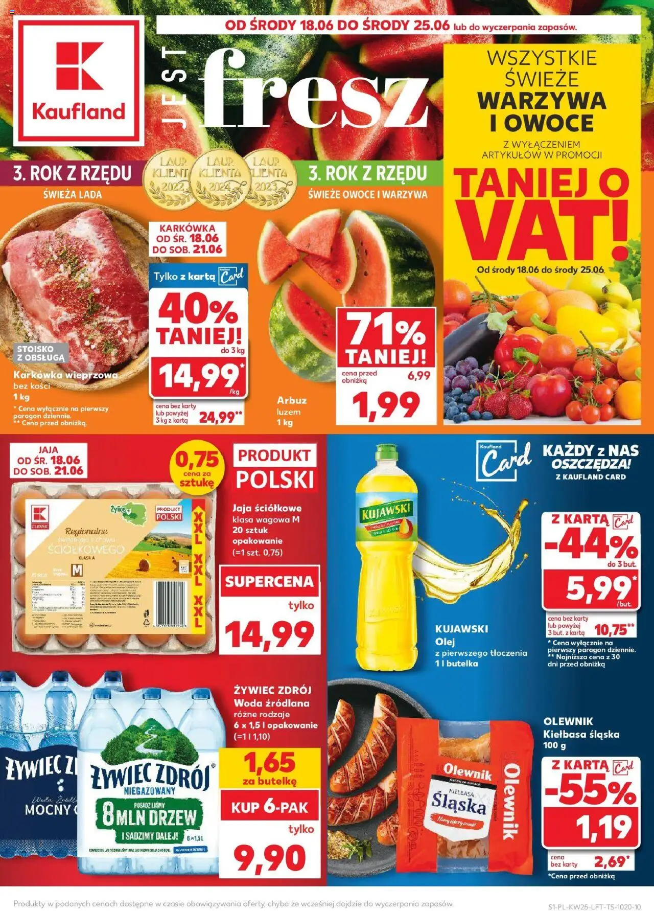 KAUFLAND gazetka promocyjna 18.06.2025 - Promocje - Numer strony 1
