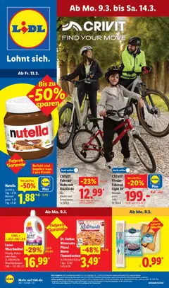 Vorschau von dem Prospekt des Geschäftes Lidl, gültig ab dem 09.03.2026