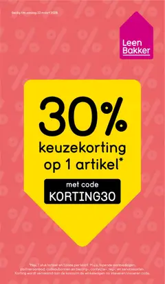 Voorbeeld van Leen Bakker folder van winkel Leen Bakker geldig vanaf 16-03-2026