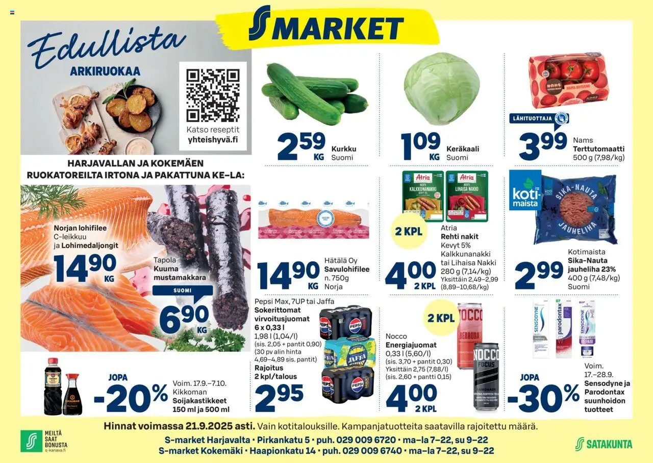 S-market-kaupan Harjavalta voimassa 17/09/2025 - Sivulla 1