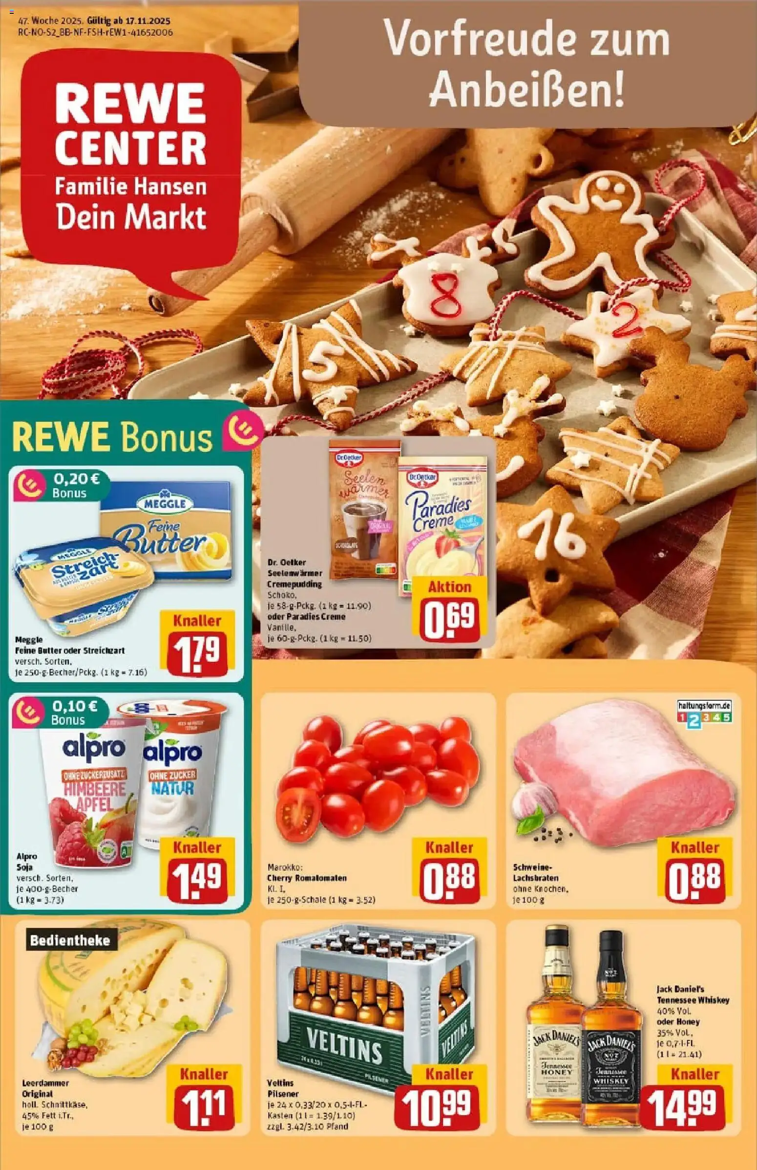 Vorschau von dem Prospekt des Geschäftes Rewe, gültig ab dem 17.11.2025