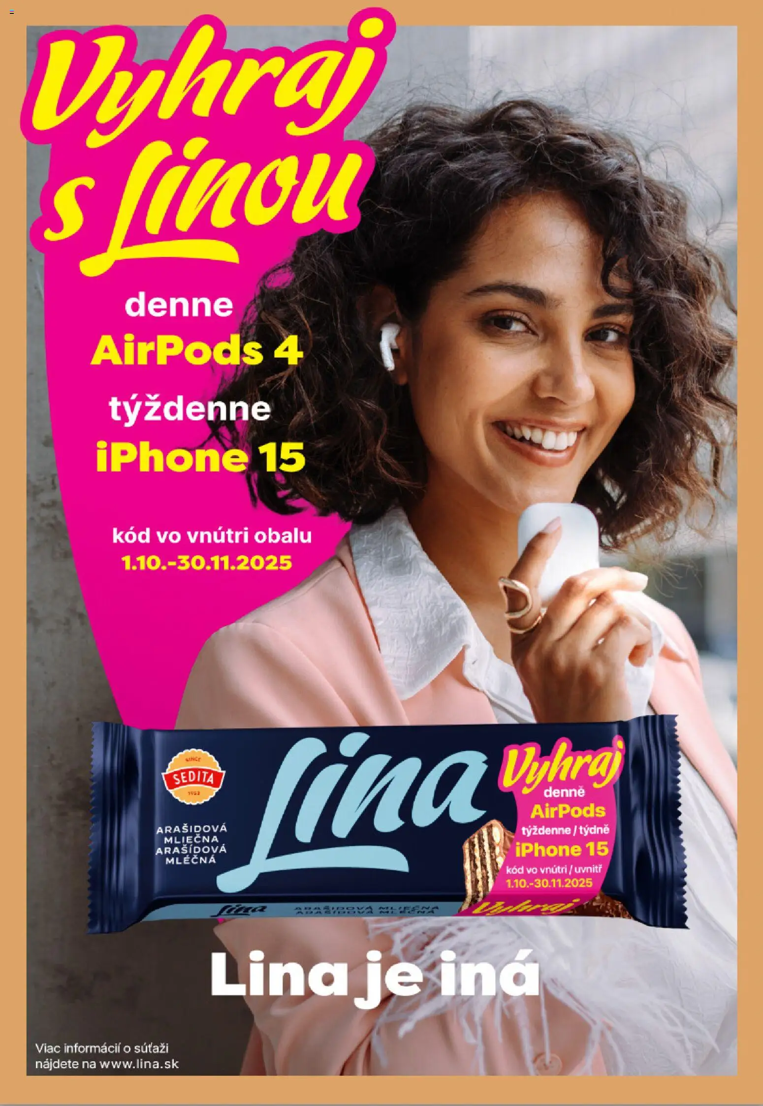 IDC Holding a.s. Vyhraj s Linou (23.10. - 30.11.2025) - Akčná ponuka