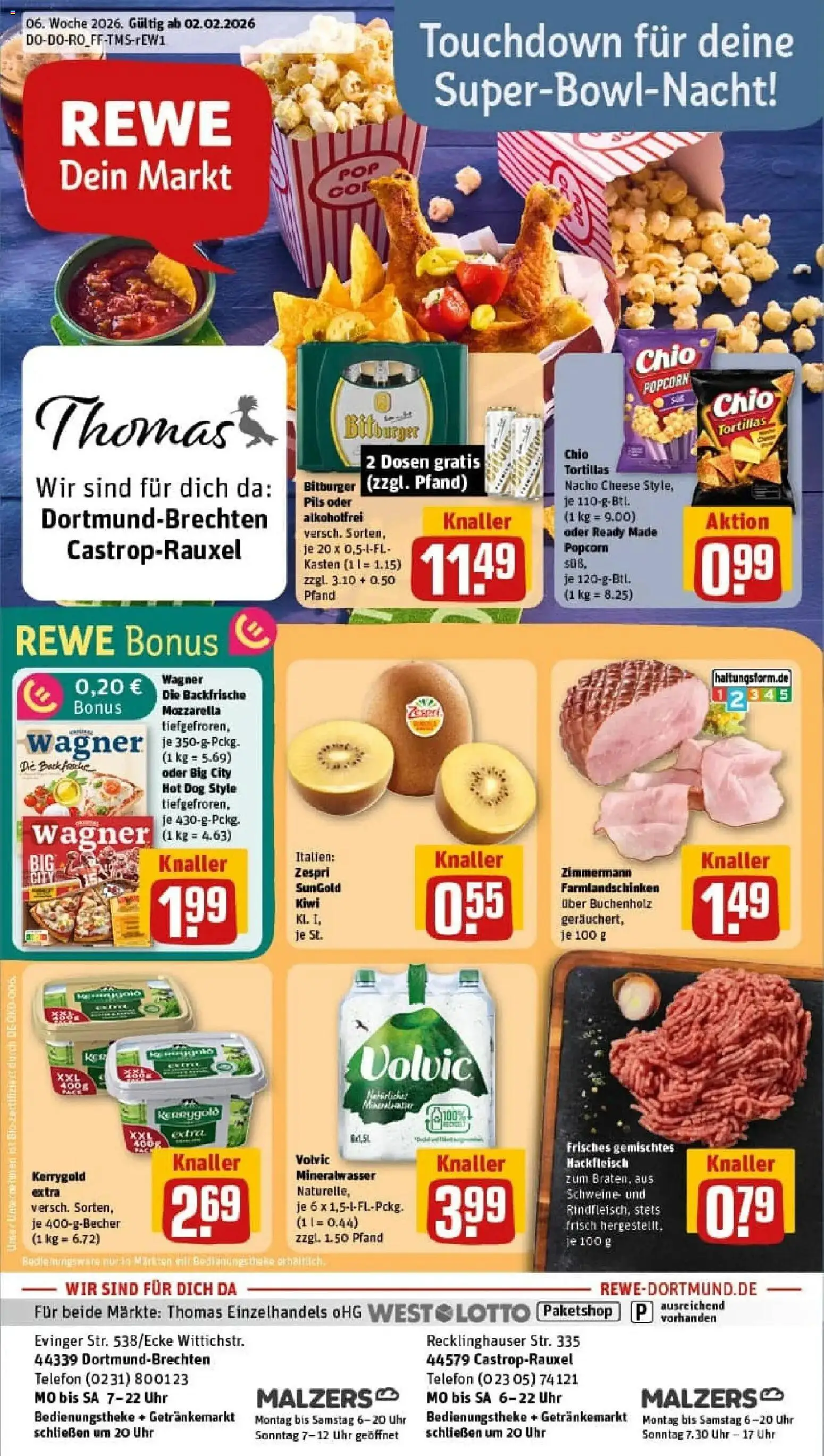 Vorschau von dem Prospekt des Geschäftes Rewe, gültig ab dem 02.02.2026