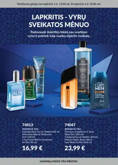 AVON parduotuvės leidinio Leidinys - Vyrų sveikatos mėnuo galiojančio nuo 2025.11.01 peržiūra