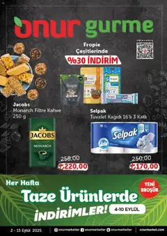 Onur Market Katalog - Gurme 02.09.2025 - Broşürünün önizlemesi