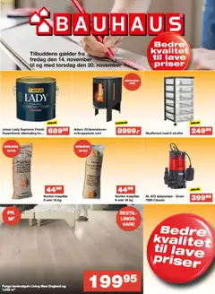 Eksempel på tilbudsavis Tilbudsavis fra butik Bauhaus gyldig fra 14/11/2025