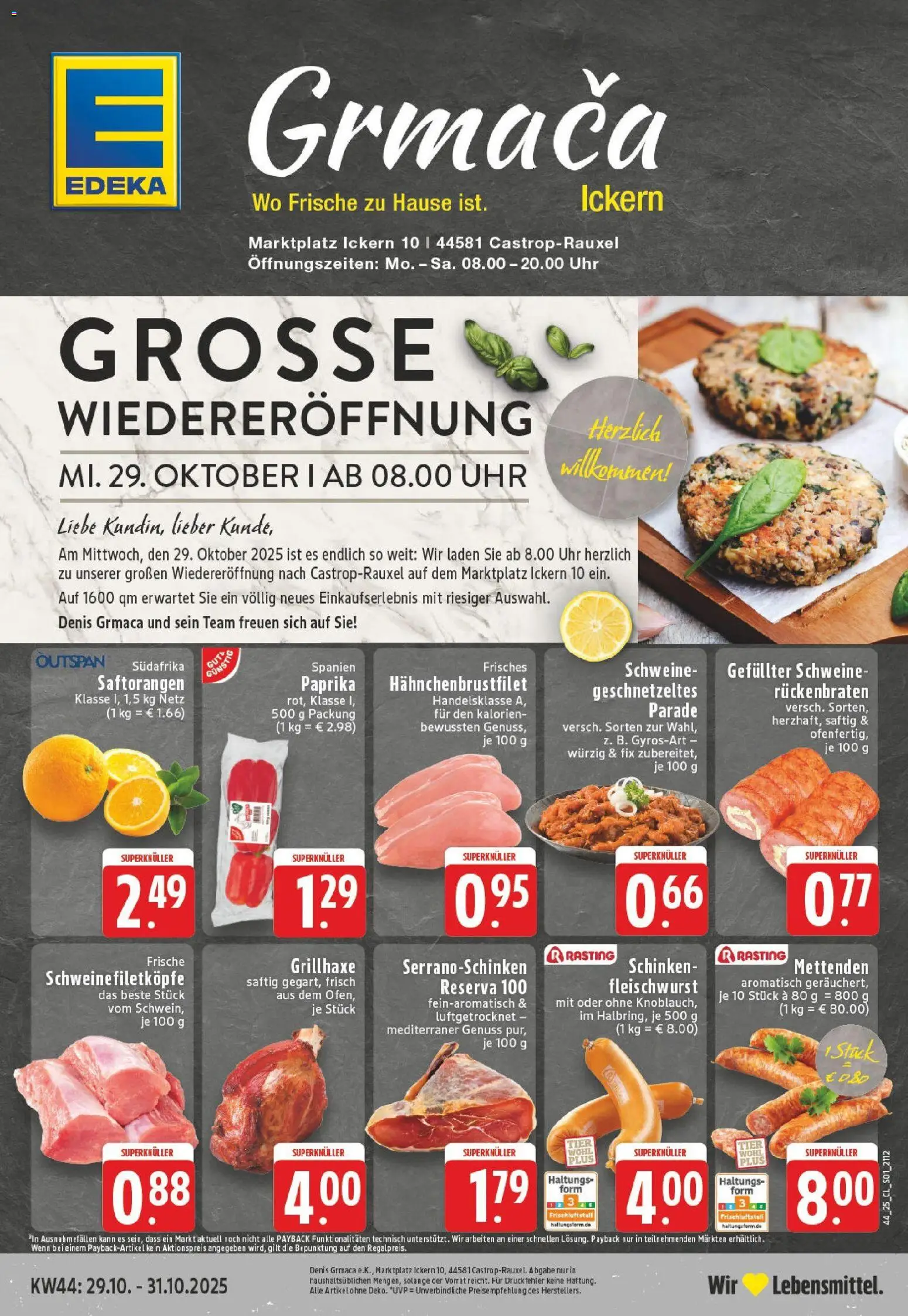 Vorschau von dem Prospekt des Geschäftes Edeka, gültig ab dem 26.10.2025
