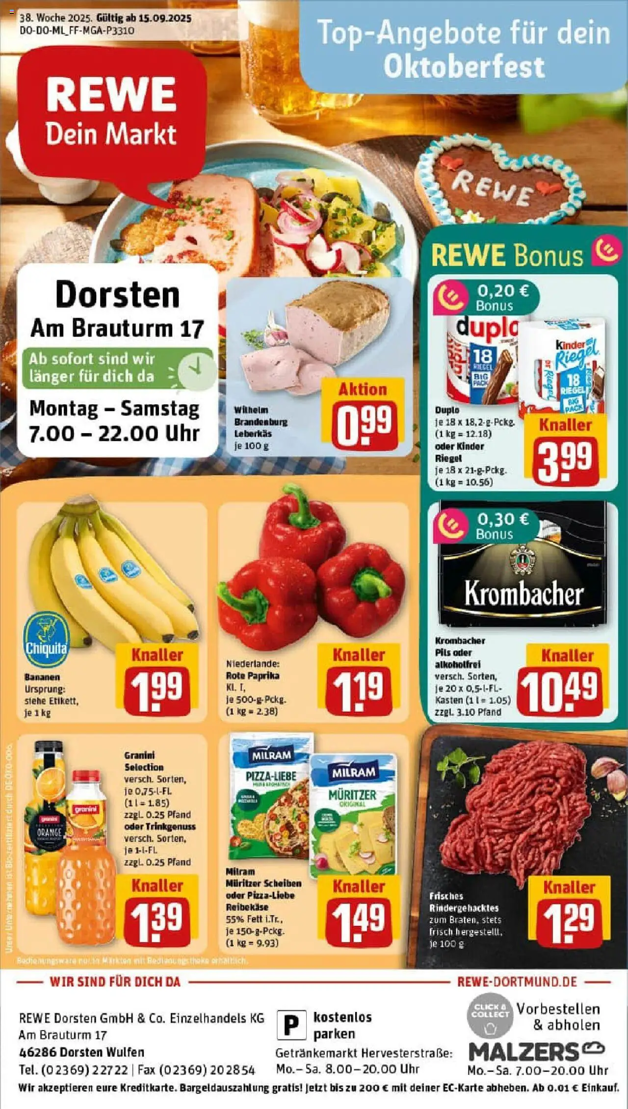 REWE Prospekt ab 14.09.2025 nächste Woche - Prospekt Dorsten	