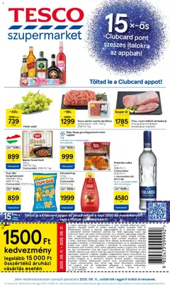 Tesco - Szupermarket akciós újság megtekintése, amely érvényes 2025.09.11.-től