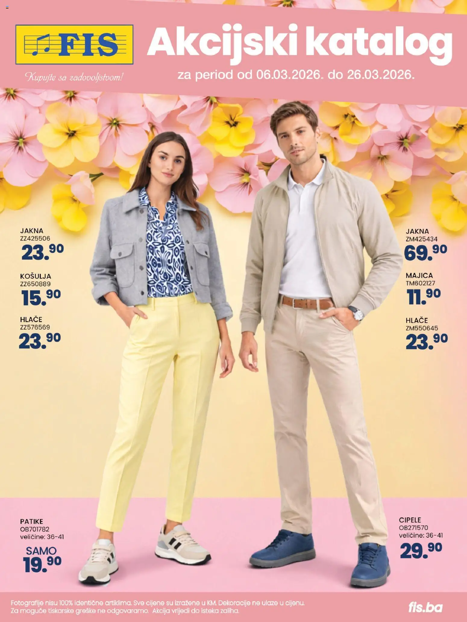 Pregled letka FIS katalog trgovine FIS vrijedi od 06.03.2026