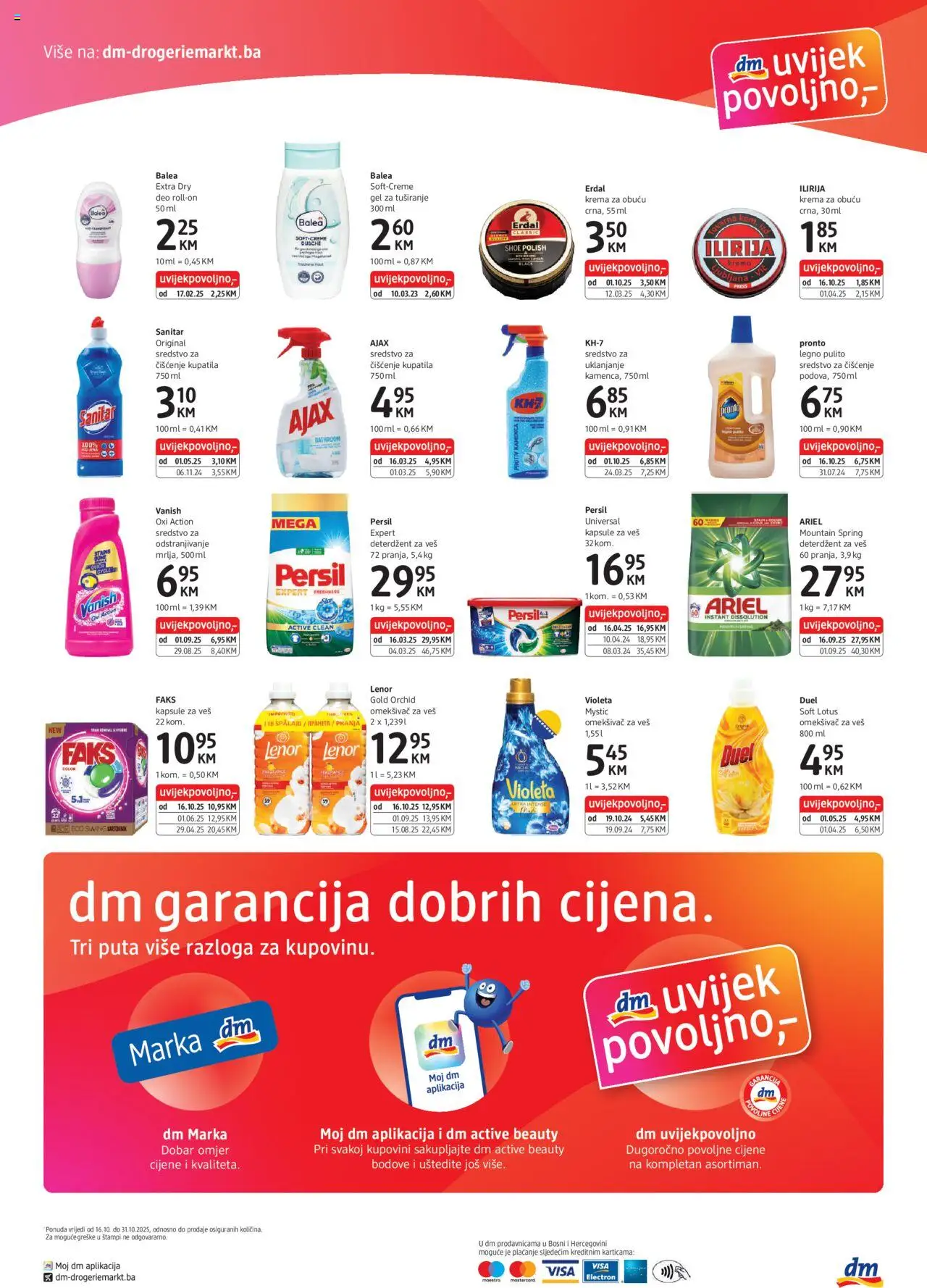 Pregled letka Katalog trgovine DM Drogerie vrijedi od 2025.10.16