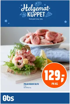 Forhåndsvis Coop Obs Helgemat Kuppet fra butikk Coop Obs gyldig fra 09/04/2026