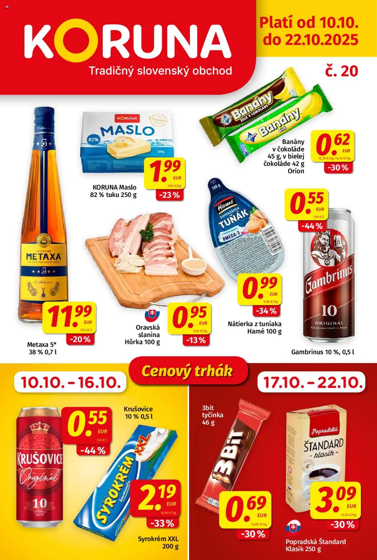 Koruna Leták (10.10. - 22.10.2025) - Akčná ponuka