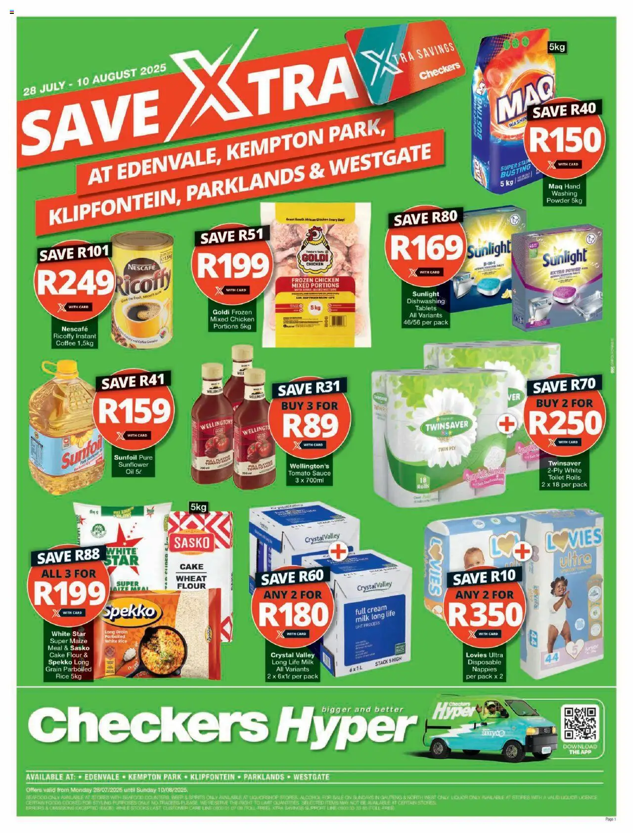Checkers Gauteng - Hyper July Month-End Promotion 28/07 - 10/08/2025 >> Catalogue