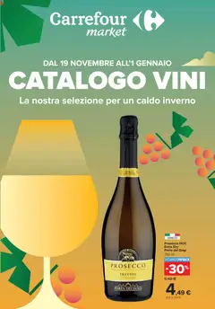 Anteprima dell'opuscolo Volantino Market - Vini dal negozio Carrefour valido da 19/11/2025