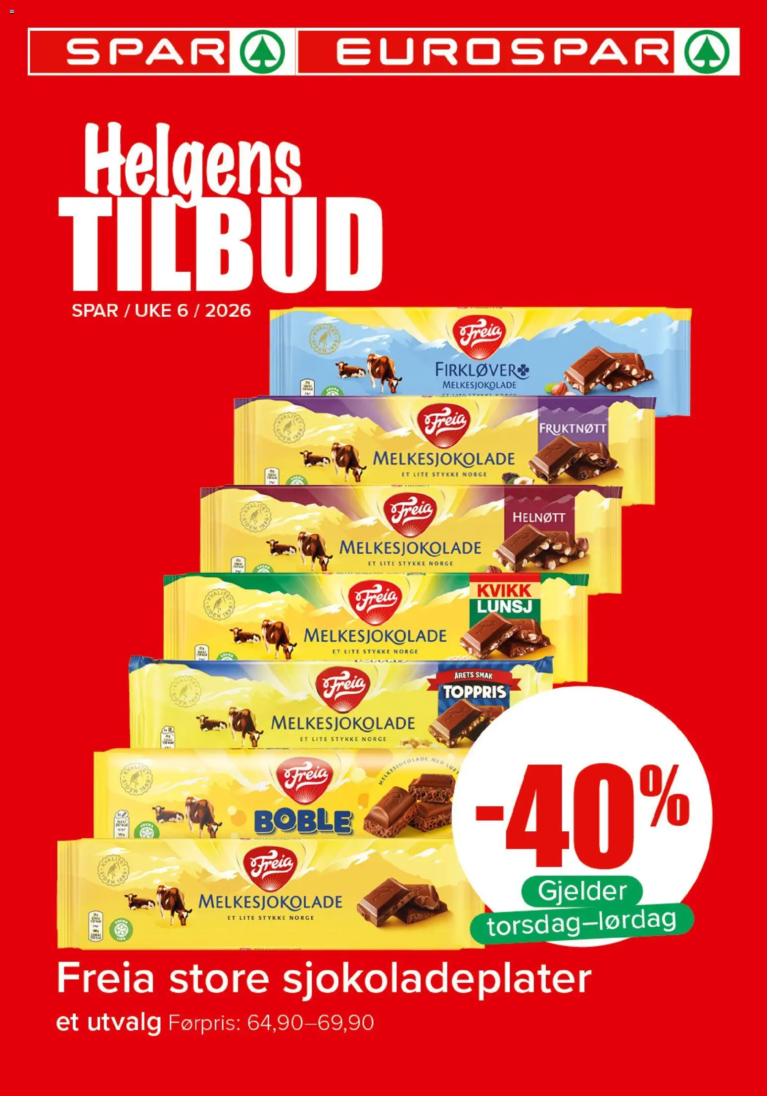 Forhåndsvis Helgens Tilbud fra butikk Spar gyldig fra 05/02/2026