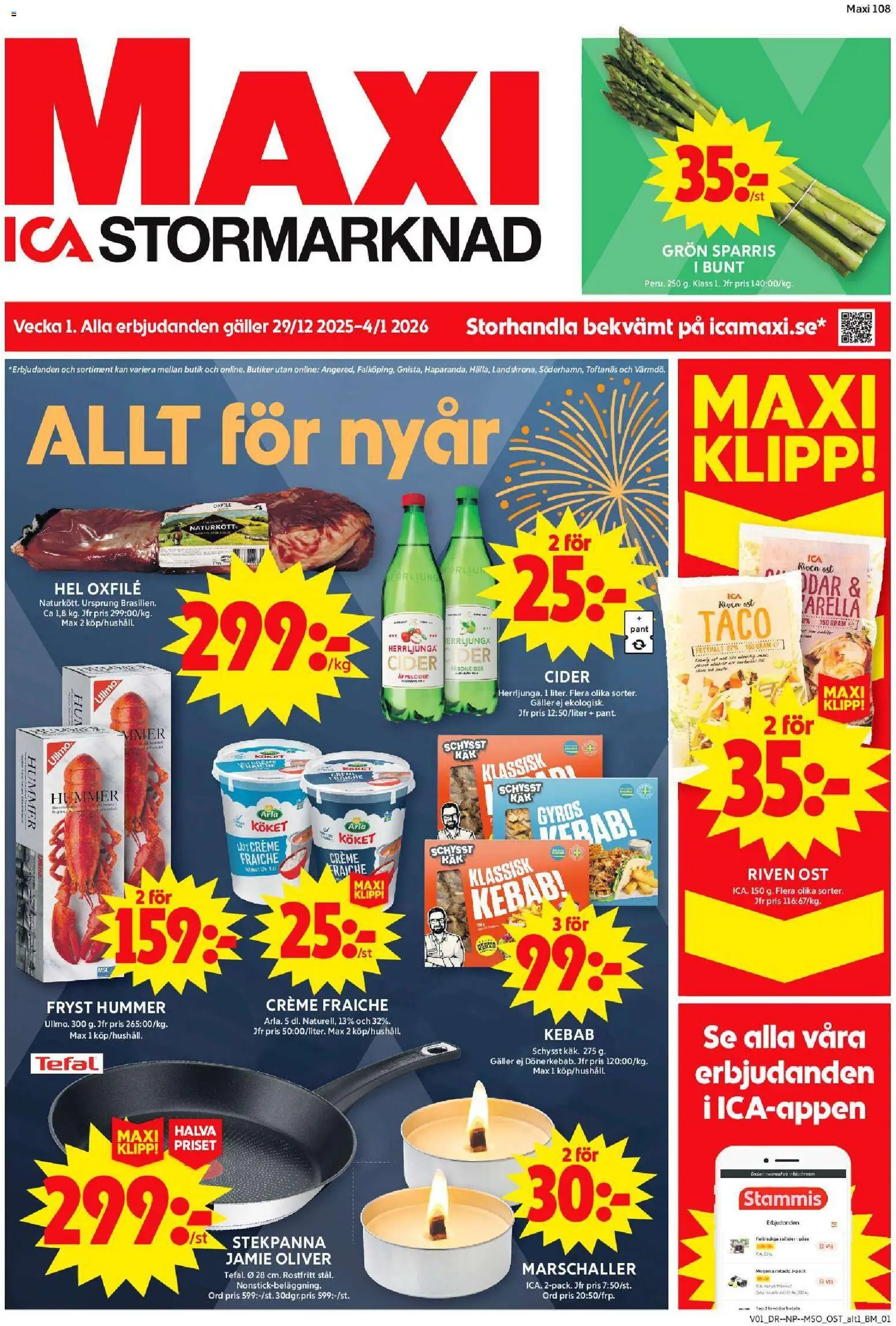 Förhandsgranska reklamblad Solna från butik ICA Maxi gäller från 30/12/2025