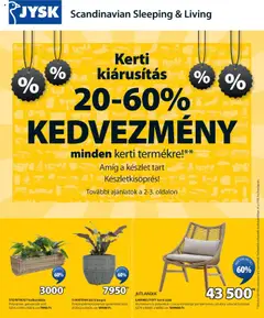 JYSK - Akciós újság JYSK megtekintése, amely érvényes 2025.07.30.-től