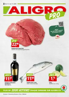 Vorschau des Merkblatts Aktionen Chavannes, Matran, Genève, Sion vom Shop Aligro gültig von 12.01.2026 bis 17.01.2026