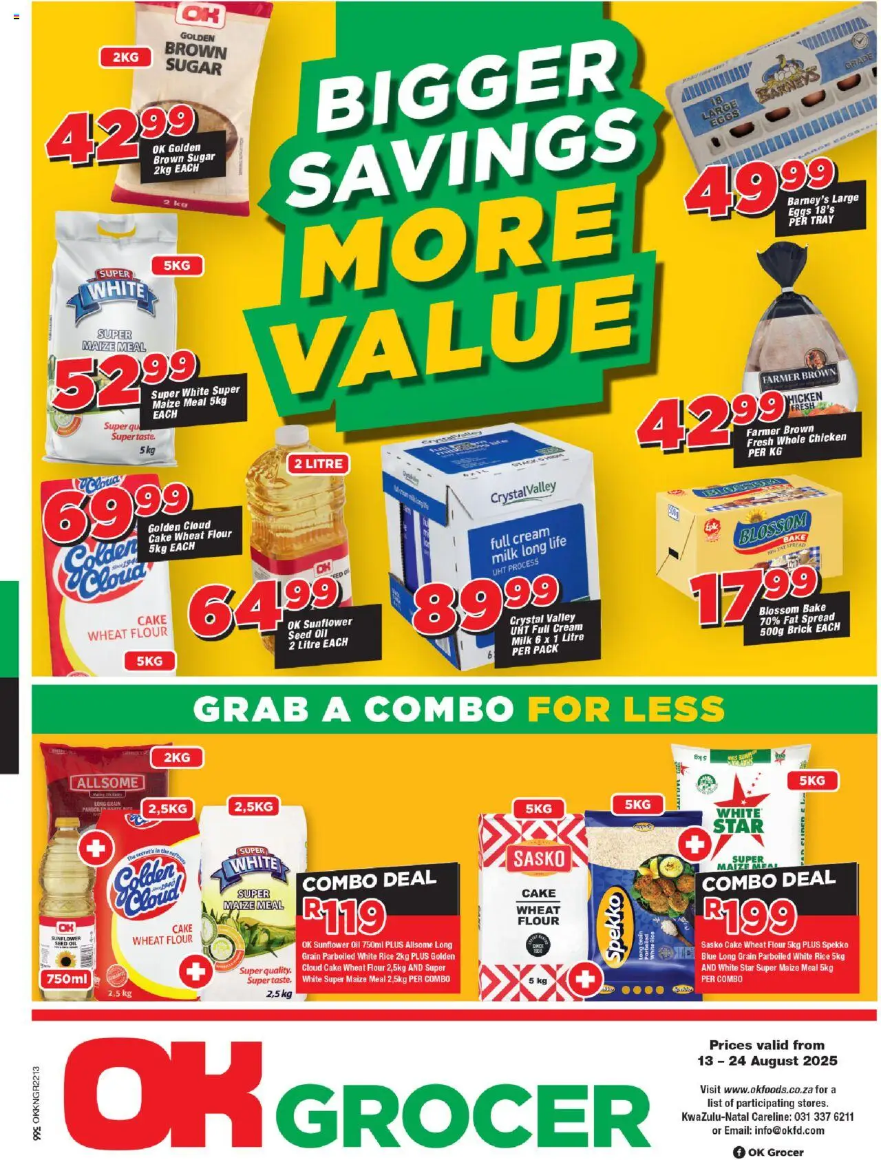 OK Foods KwaZulu-Natal - OK Grocer from 13/08 - 24/08/2025 > Promotions