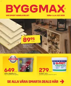 Förhandsgranska reklamblad Aktuella reklamblad ByggMax från butik ByggMax gäller från 26/01/2026