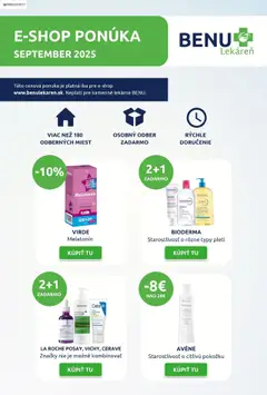 Náhľad BENU Lekáreň letáku platného od 01.09.2025