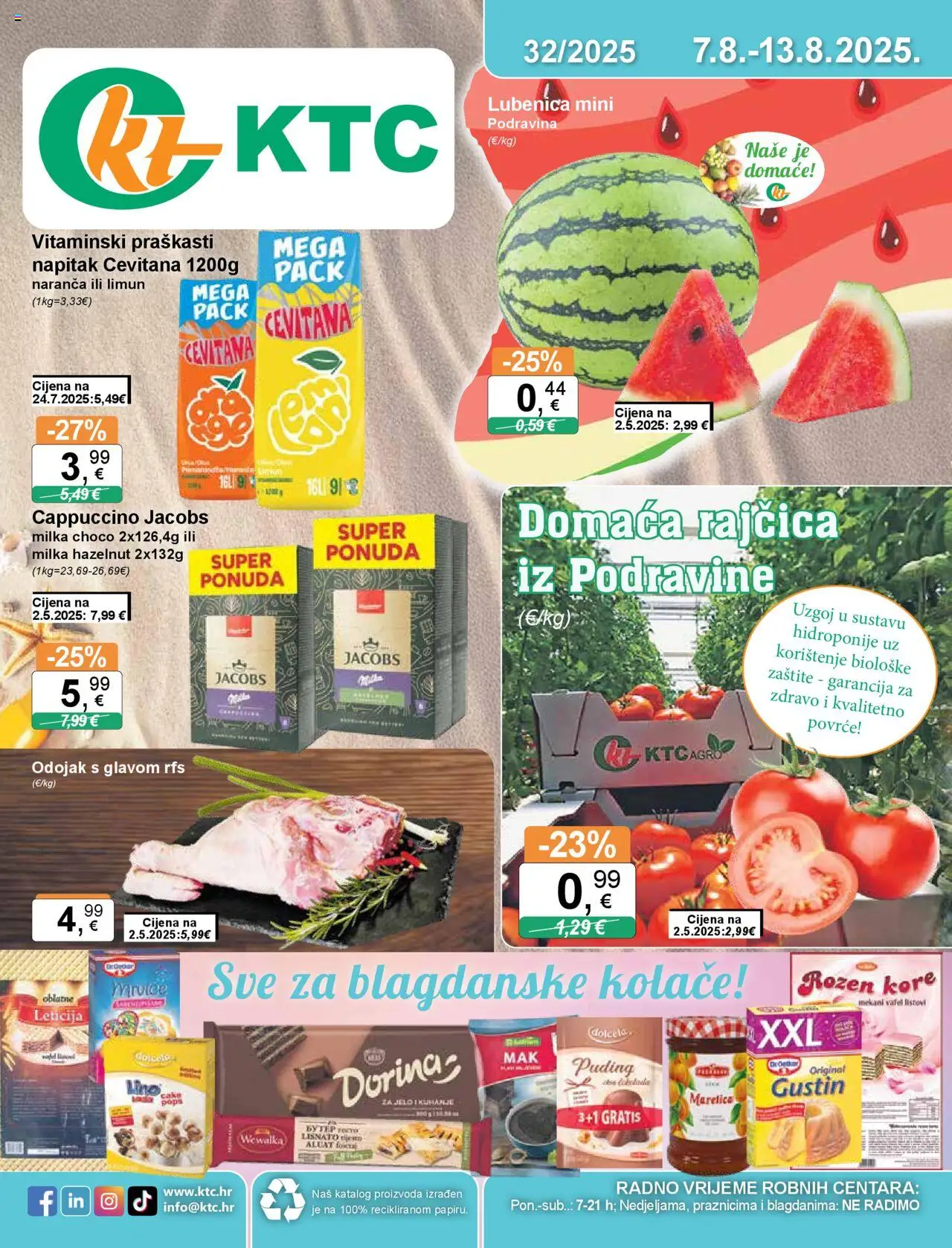 KTC aktualni Katalog vrijedi od 07.08.2025 - tjedna akcija broj stranice 1
