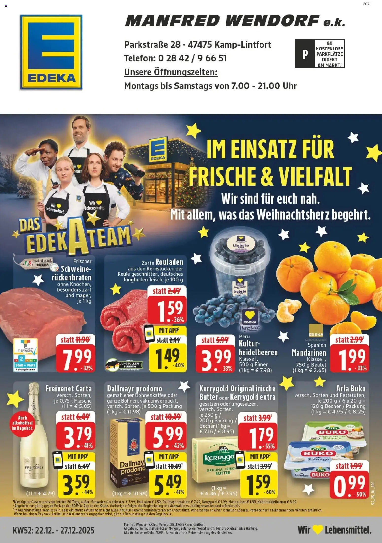 Vorschau von dem Prospekt des Geschäftes Edeka, gültig ab dem 21.12.2025